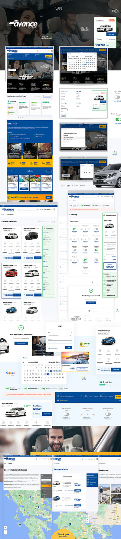 Avance Car Rental - Web Application