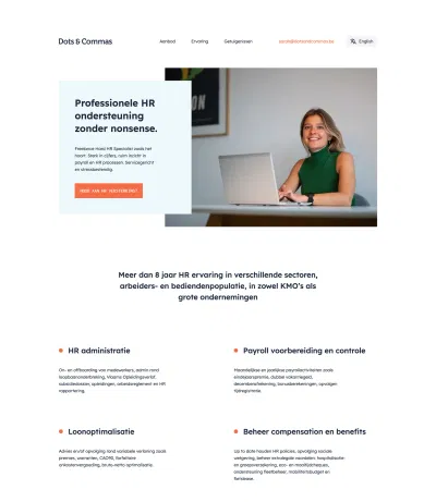 Dots & Commas Consultant Website - Webseitengestaltung