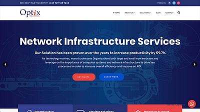 Optix's Website Project - Website Creation