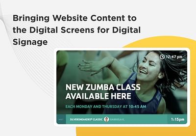 Bringing Website Content to the Digital Screens - Innovatie