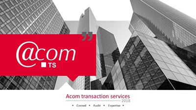 Plaquette commerciale | Acom Audit - Design & graphisme