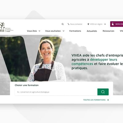 Refonte du site Web de l'OPCO Vivéa - Ergonomie (UX / UI)