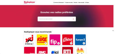Développement et évolution de la plateforme web Radioplayer France - Application web