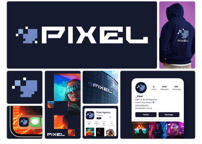 Identité visuelle & site internet – Pixel - Grafikdesign