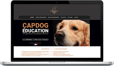 Site d'éducateur canin - Website Creatie