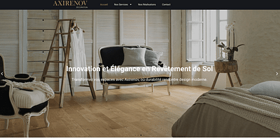 Création du site d'Axirénov - Création de site internet