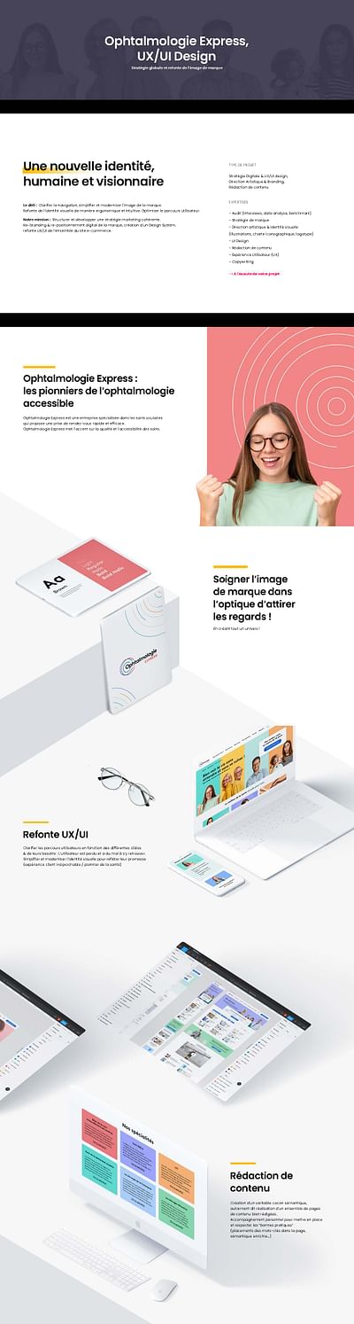 Ophtalmologie Express c'est facile ! - Ergonomie (UX/UI)