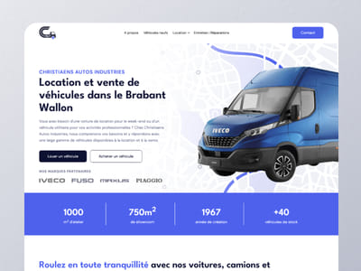 Location et vente de véhicules - Création de site internet