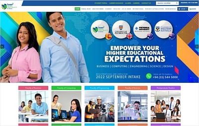 Education website design - Creación de Sitios Web