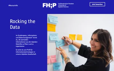 FH Potsdam – Websites & Social Media Ads - Webseitengestaltung
