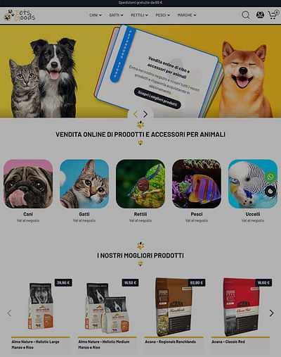 Pets Goods Store - Réseaux sociaux