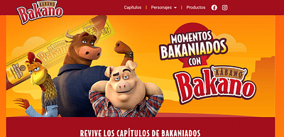 Landing page - Más bakano - Création de site internet