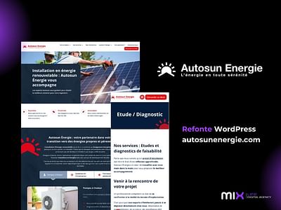 🔅Autosun Énergie | Refonte web - Creazione di siti web