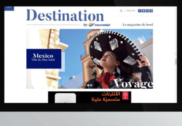 DESTINATION by  Nouvelair - Création de site internet