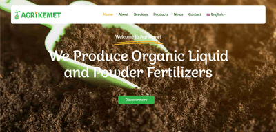 Agrikemet Company Website - Création de site internet