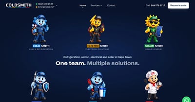 ColdSmith: six trades, one crew - Webseitengestaltung