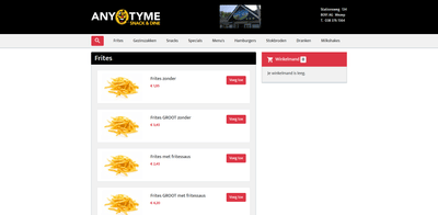 Snackbar Anytime Wezep - E-commerce