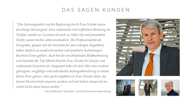 HelenNicolai BusinessPortraits Website - Webseitengestaltung
