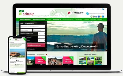 Desarrollo web de Nekatur - Website Creatie