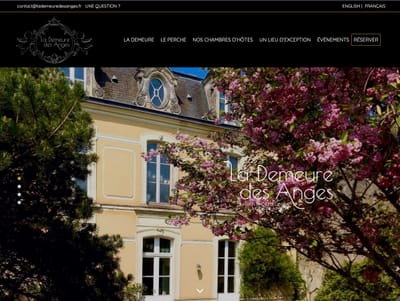 Site Web La Demeure des Anges - Website Creation