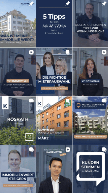 Immobilienbranche: SoMe Management & Content Produktion - Video Production