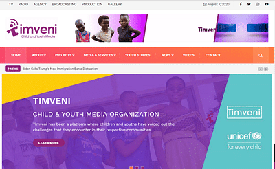 Website & Online Radio Streaming For Timveni - Web Application