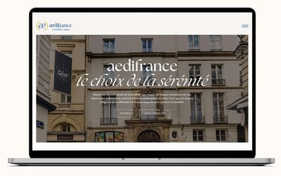 Création de site internet pour AEDI FRANCE - Création de site internet