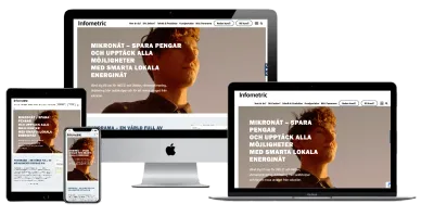 Infometric (exempel på webbdesign) - Creación de Sitios Web