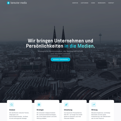 Bereuter Media - Corporate Design und Website-Redesign - Webseitengestaltung