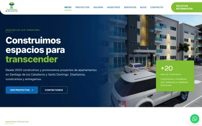 Rediseño y desarrollo del sitio web de Constructora de las Américas - Creación de Sitios Web