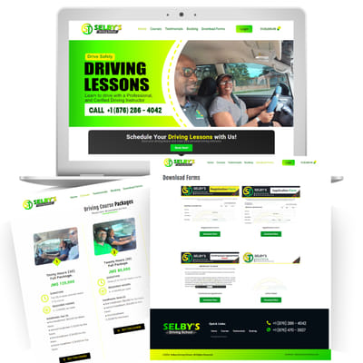 Selby's Driving School - Website - Webseitengestaltung