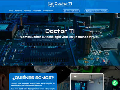 Desarrollo sitio web www.doctorti.com - Website Creatie