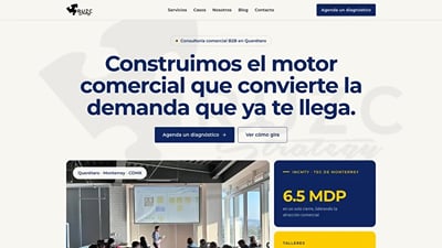 RUZC — Web de consultoría comercial B2B en Querétaro - Creación de Sitios Web