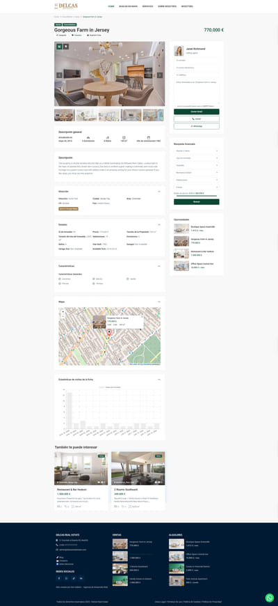 Sitio web de Inmobiliaria - Webseitengestaltung