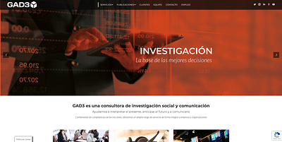 Consultoría de Marketing Digital GAD3 - Creación de Sitios Web