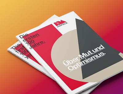 Häfele 100 Jahre: Mut und Optimismus als roter Faden. - Corporate Communication