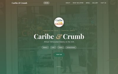 Bilingual Website for a Venezuelan Bakery on 30A - Website Creation