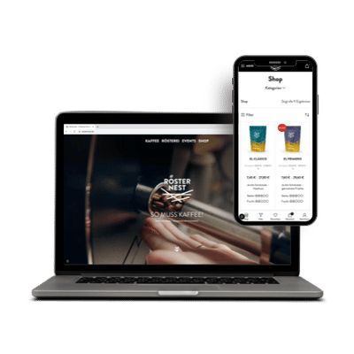 Rösternest – Onlineshop - Website Creation