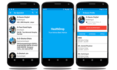 Health Drop - Mobile App