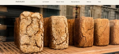 PAIN RAVI — Identité digitale fidèle à une boulangerie artisanale - Creación de Sitios Web