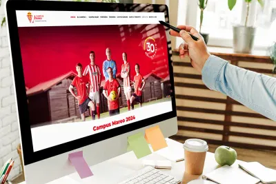 Diseño web Campus Fútbol Mareo - Estrategia digital