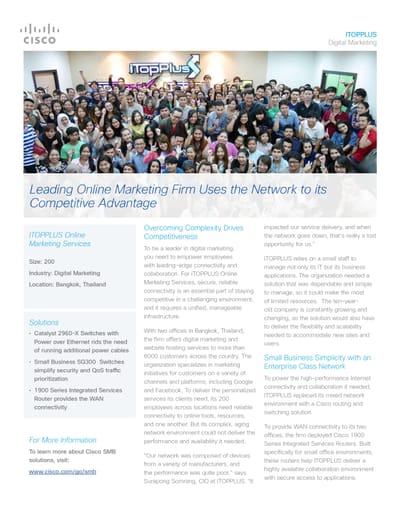 Cisco case study - Copywriting