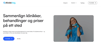 Website design - Klinikkvalg - Création de site internet