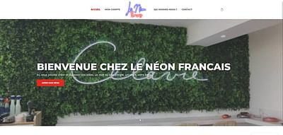 Création du site internet de Le Néon Francais - Website Creatie