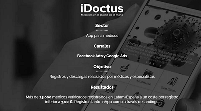 Éxito total en captación de médicos para iDoctus - Publicidad Online