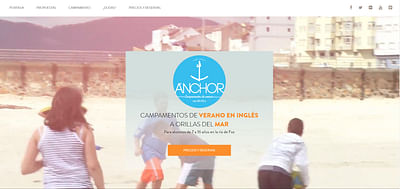 Página web Anchor - Creación de Sitios Web