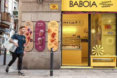 Baboia, branding para heladería de sabor catalán - Fotografia