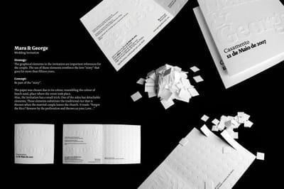MARA & GEORGE WEDDING INVITATION - Publicité