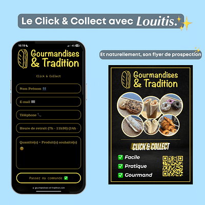Louitis x Gourmandises & Tradition - Création de site internet