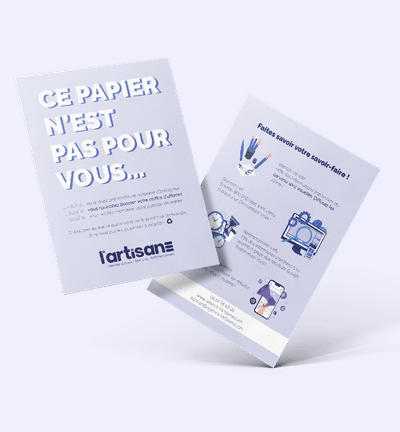 Création d'un flyer - Branding & Positionering